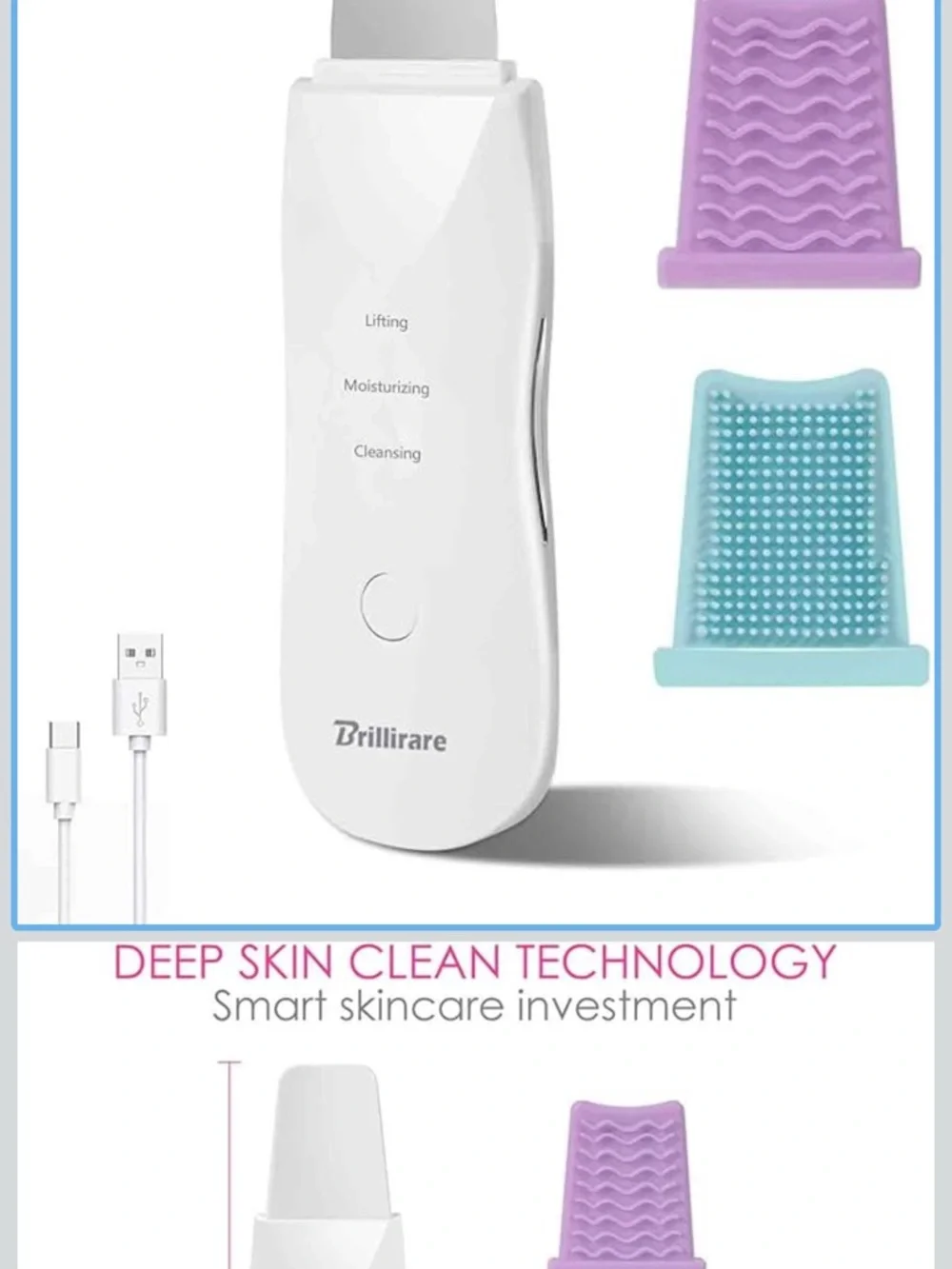 Moisturizing & Clean Facial Beauty Apparatus - White